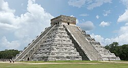 El Castillo pyramid at Chichen Itza in Mexico